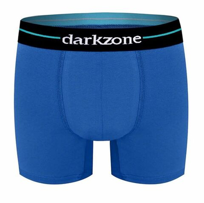 Синие хлопковые трусы-боксеры (Размер: S) (Цвет: синий)