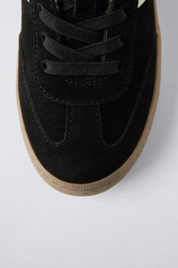 ZARA КРОССОВКИ SKATE, ЧЕРНЫЙ