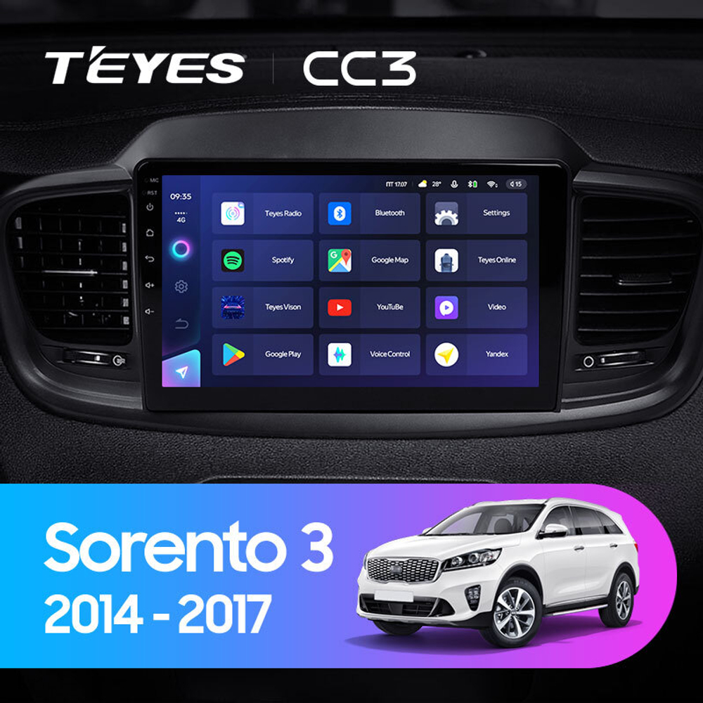 Teyes CC3 10,2" для KIA Sorento 3 2014-2017