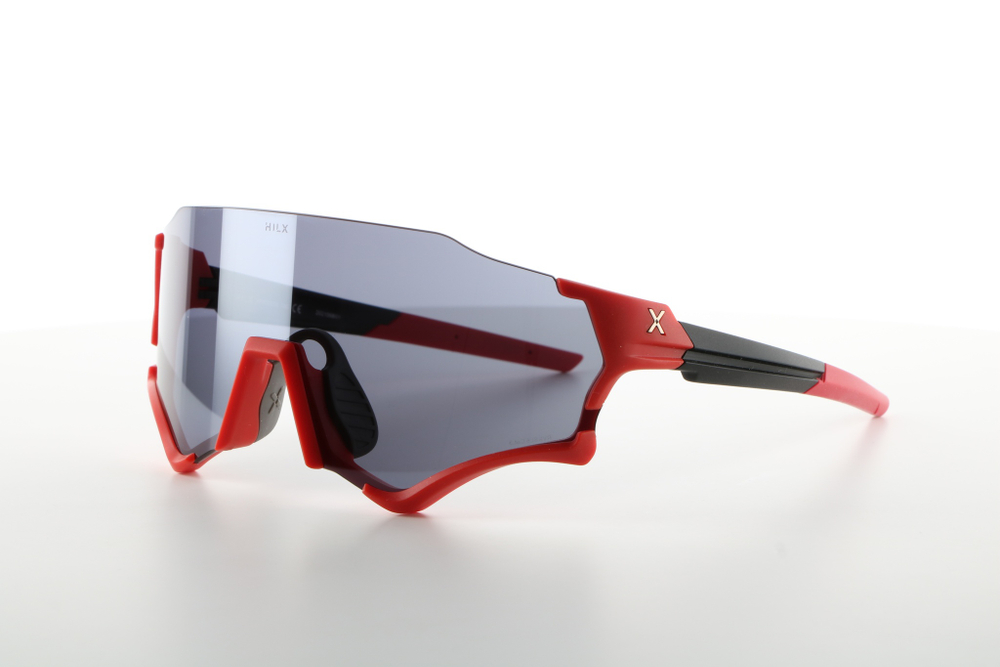Спортивные очки HILX Revok / Matt Red Black / Silver Lens