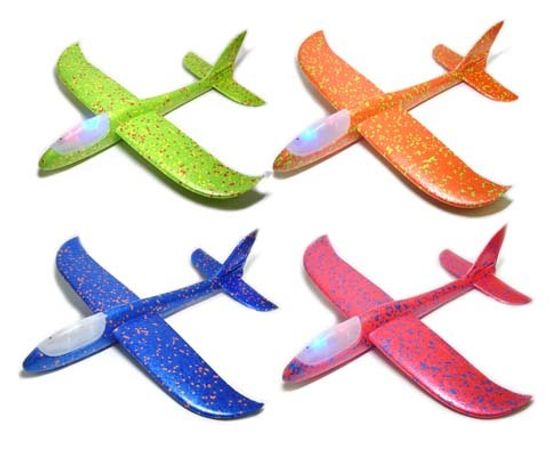 Самолет-планер 48х48 см ( светится полностью )