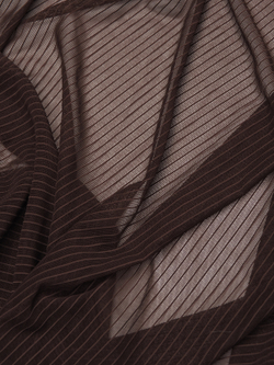 Сетка эластичная шоколад в полоску метражом