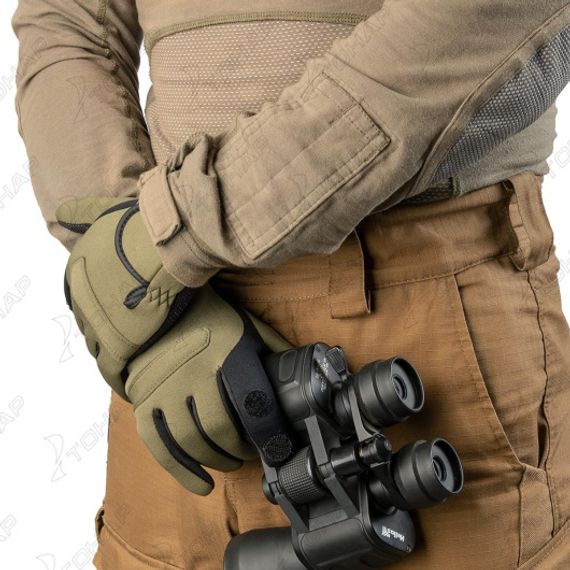 Перчатки Helios рыбацкие неопрен. Хаки р. XL