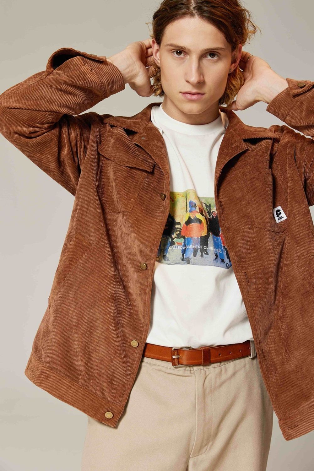 Куртка Called a Garment Corduroy work Карамельная