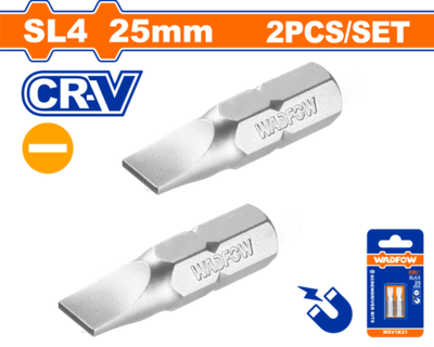 Бита 2 шт SL4x25 мм (400/800) WADFOW WSV1K21