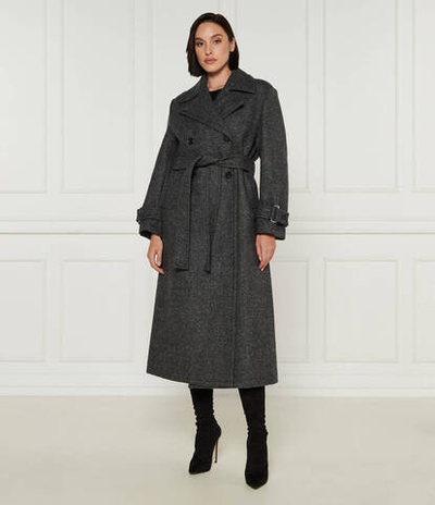 Хлопковое пальто calice Pinko - серый(104041 A23R)