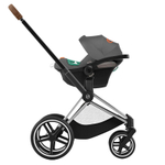 Коляска 3 в 1 Cybex Priam IV Chrome Brown complete и автокресло Aton S2 i-Size Lava Grey Leaf Green