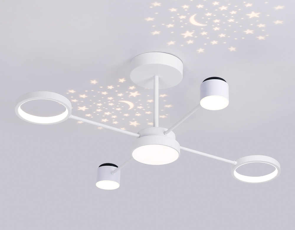 FL51631/4+1 WH белый 3000K-6400K 48W 910*745*300 (ПДУ ИК)