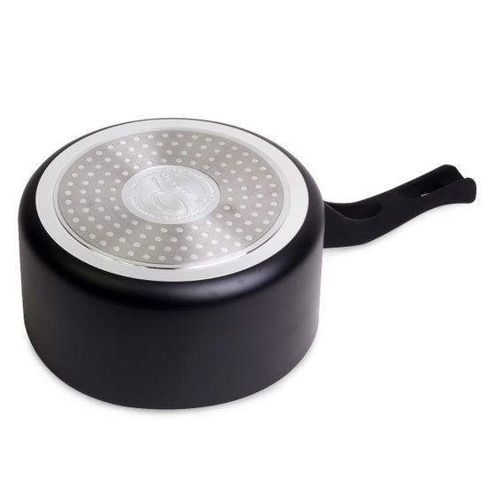 Ковш 1.3 л. из алюминия с мраморным покрытием Kamille KM-0613MR без крышки (Ø16х6.5 см)