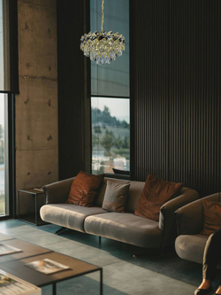 Люстра Lanbos, E14, 6 лампочек, мощность 240Вт, золотая, для кухни/спальни/гостиной