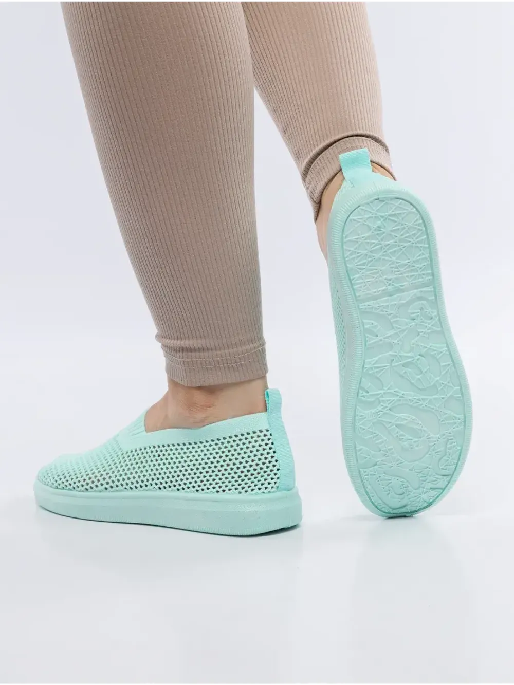 Мокасины летние текстильные