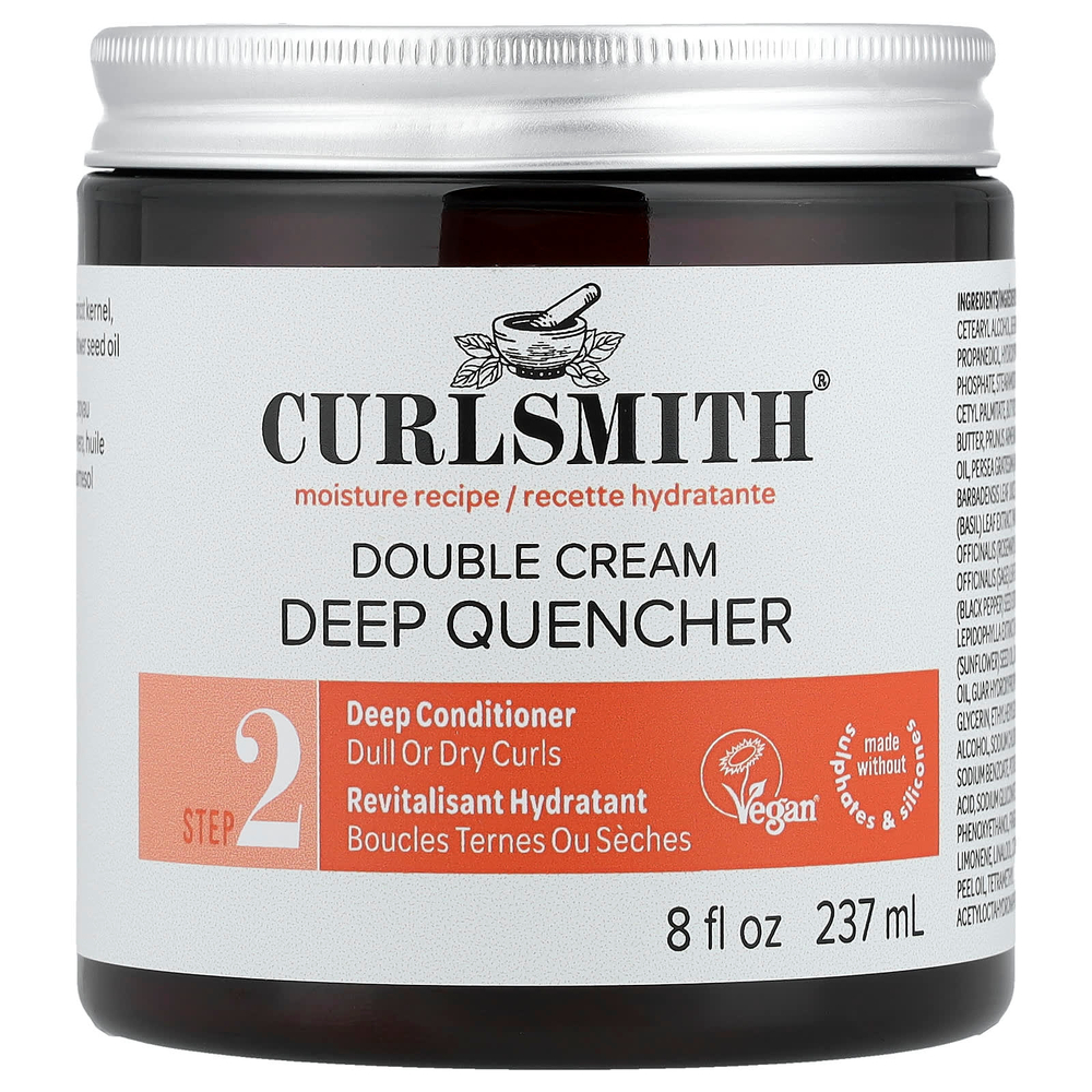 Curlsmith, двойной крем, глубокое окрашивание, этап 2, для тусклых или сухих локонов, 237 мл (8 жидк. унций)