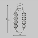 Настенный светодиодный светильник Maytoni Amulet MOD555WL-L11G3K