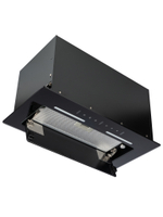 Вытяжка кухонная LedyDC-60GT (BLACK) черный, D150мм,1100м3/ч, полновстраиваемая, ИНВЕРТОРНЫЙ Мотор 110Ватт (Энергетическая эфф-ть класс А+), стекло 60см, сенсорное управление + управление жестами (MACBI)