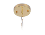 Подвесная люстра с хрусталем TR5149 GD/TI золото/янтарь E14/6 max 40W 500*500*1000