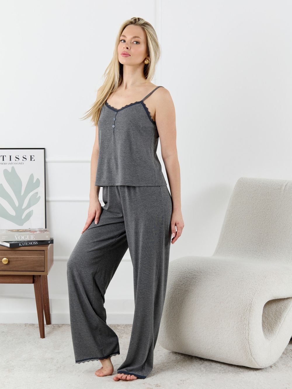 Пижама Рива-2 Виотекс ТЁМНО-СЕРЫЙ МЕЛАНЖ