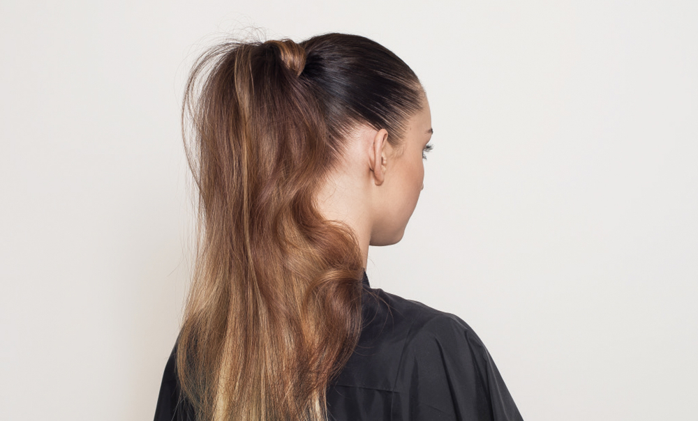 Balmain Hair Couture Хвост с цветным концом из искусственных волос 55 см Catwalk Ponytail Dip Dye