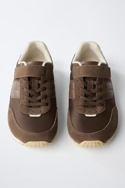 ZARA СПОРТИВНЫЕ КРОССОВКИ BAREFOOT, КОРИЧНЕВЫЙ