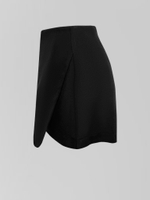 Юбка-шорты Yu Ze Fashion 2019231 однотонная на молнии сзади