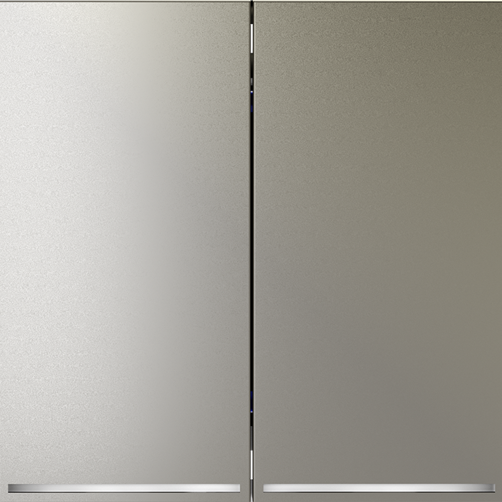 Проходной переключатель встраиваемый VOLTUM S70 двухклавишный с подсветкой 10А, (шелк)