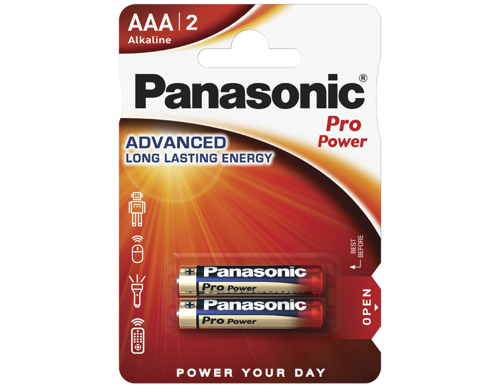 Батарейки Panasonic Pro Power AAA щелочные 2 шт