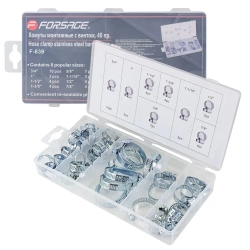 Хомуты монтажные с винтом, 40пр. Forsage F-839