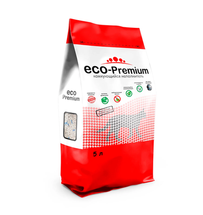 Eco premium наполнитель для кошек древесный green
