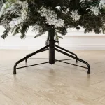 Заснеженная елка с шишками «ile Grande» (Литая+пвх) 240 см / 2,4 м