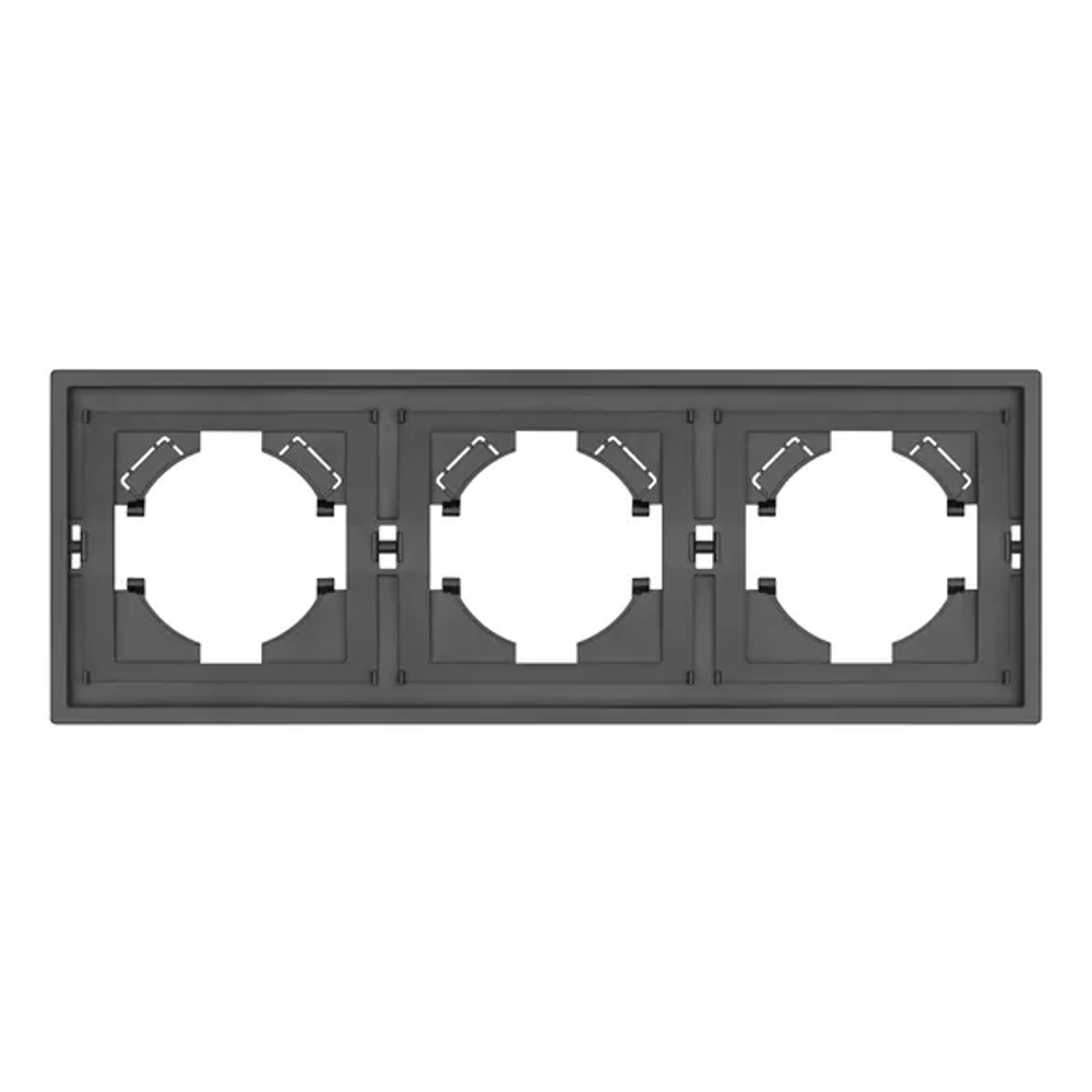 Рамка пластиковая FRM-TENDO-SFPL-3-GR (Arlight, -) 054652