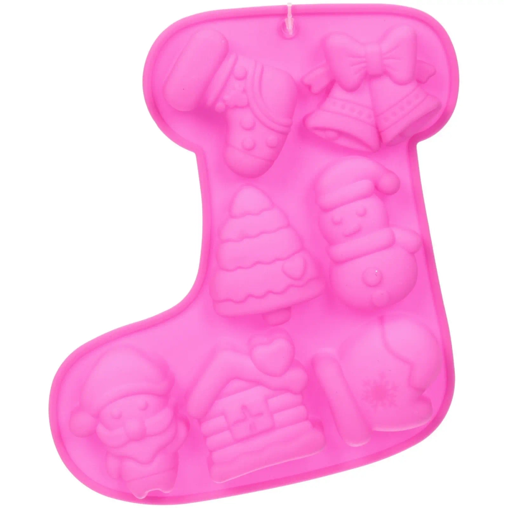 Форма силиконовая «Новогодний носочек» 21*17,6*2,3см