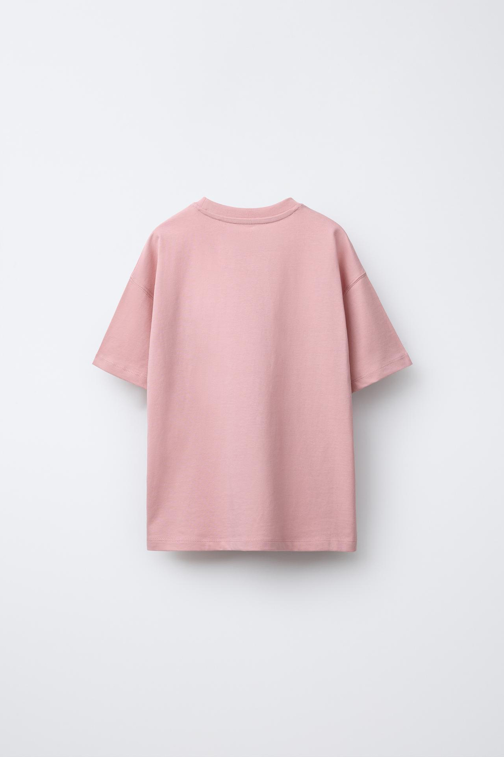 ZARA ФУТБОЛКА С НАДПИСЬЮ, РОЗОВЫЙ