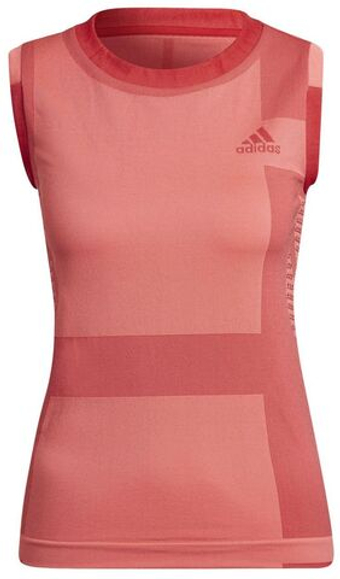 Женский топ теннисный Adidas Tennis Premium Primeknit Tank Top W - красный