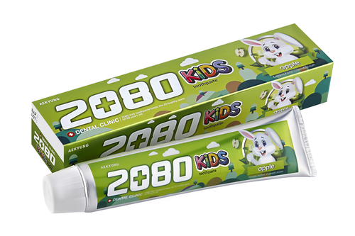 [Aekyung] Dental Clinic Kids 2080 Toothpaste Apple - Детская зубная паста Яблоко, 80 гр