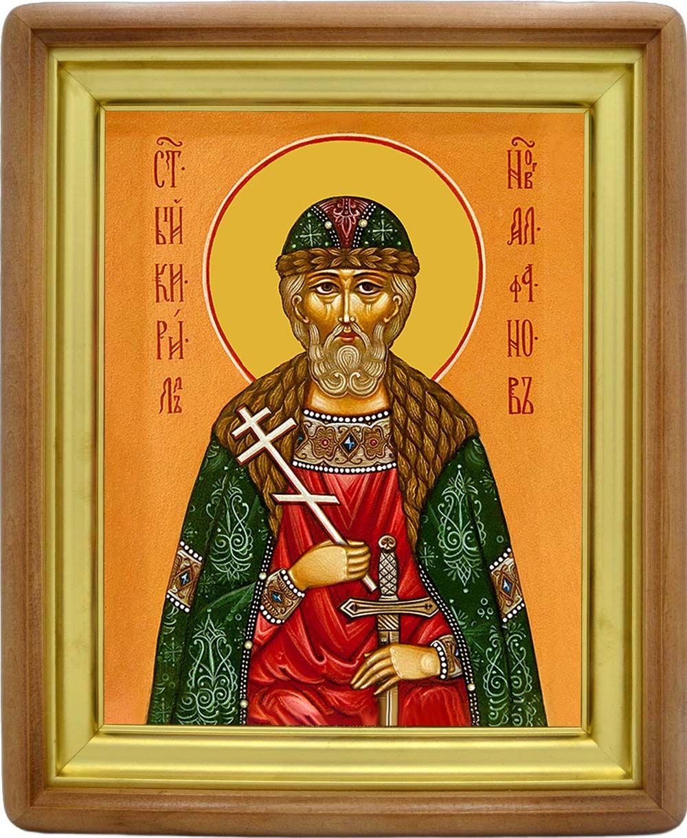 Кирилл Алфанов, Сокольницкий, Новгородский преподобный. Икона на холсте.