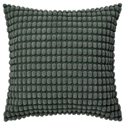 IKEA SVARTPOPPEL  (ИКЕА СВАРТПОППЕЛ)  -  Наволочка, серо-зеленая, 50x50 см