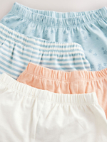 Шорты хлопковые с рюшами для девочки Next E65-371, Розовый, Голубой, Белый