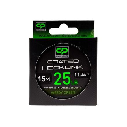 CARP PRO Поводковый материал в оболочке Deligth Sinking Hooklink зеленый 25lb 15м