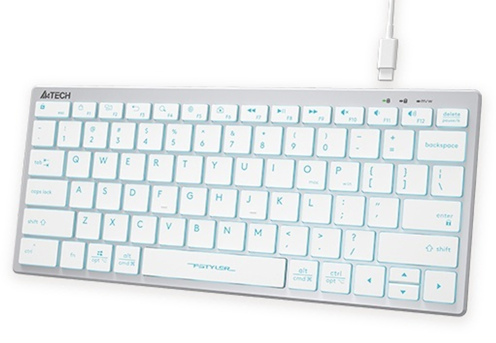 Клавиатура A4Tech FX61 белый