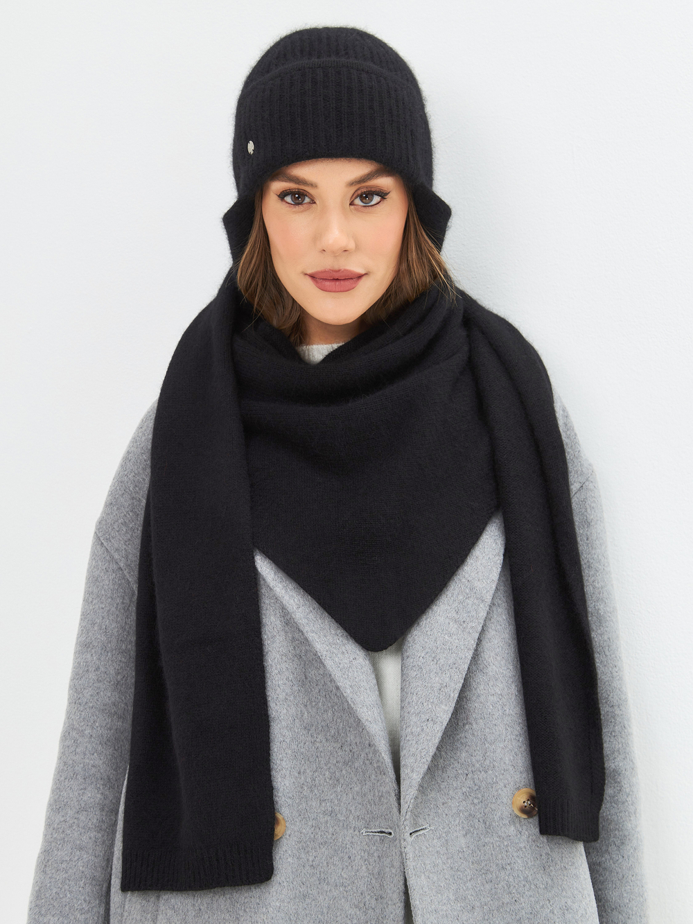 Шапка LILIBET ушанка двойная с содержанием 
шерсти енота и ангоры