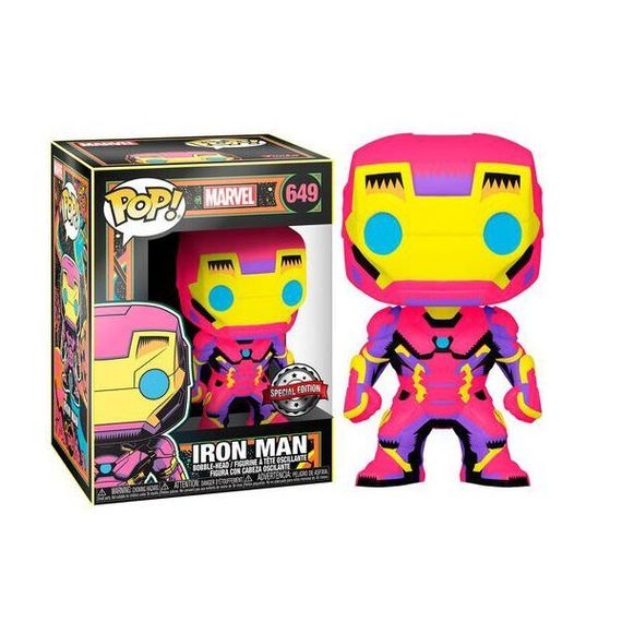 Funko Pop! Marvel: Black Light- Iron Man