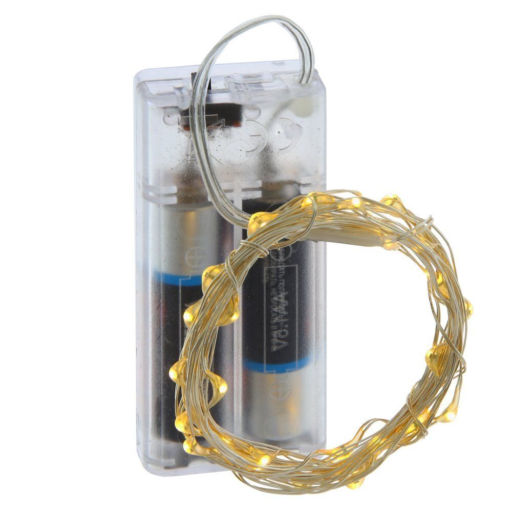 GAEM Электрогирлянда (30 теп бел, 2хАА н/п), L303 W0,1 H0,5 см