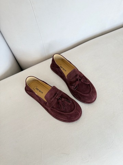 Лоферы из натуральной замши