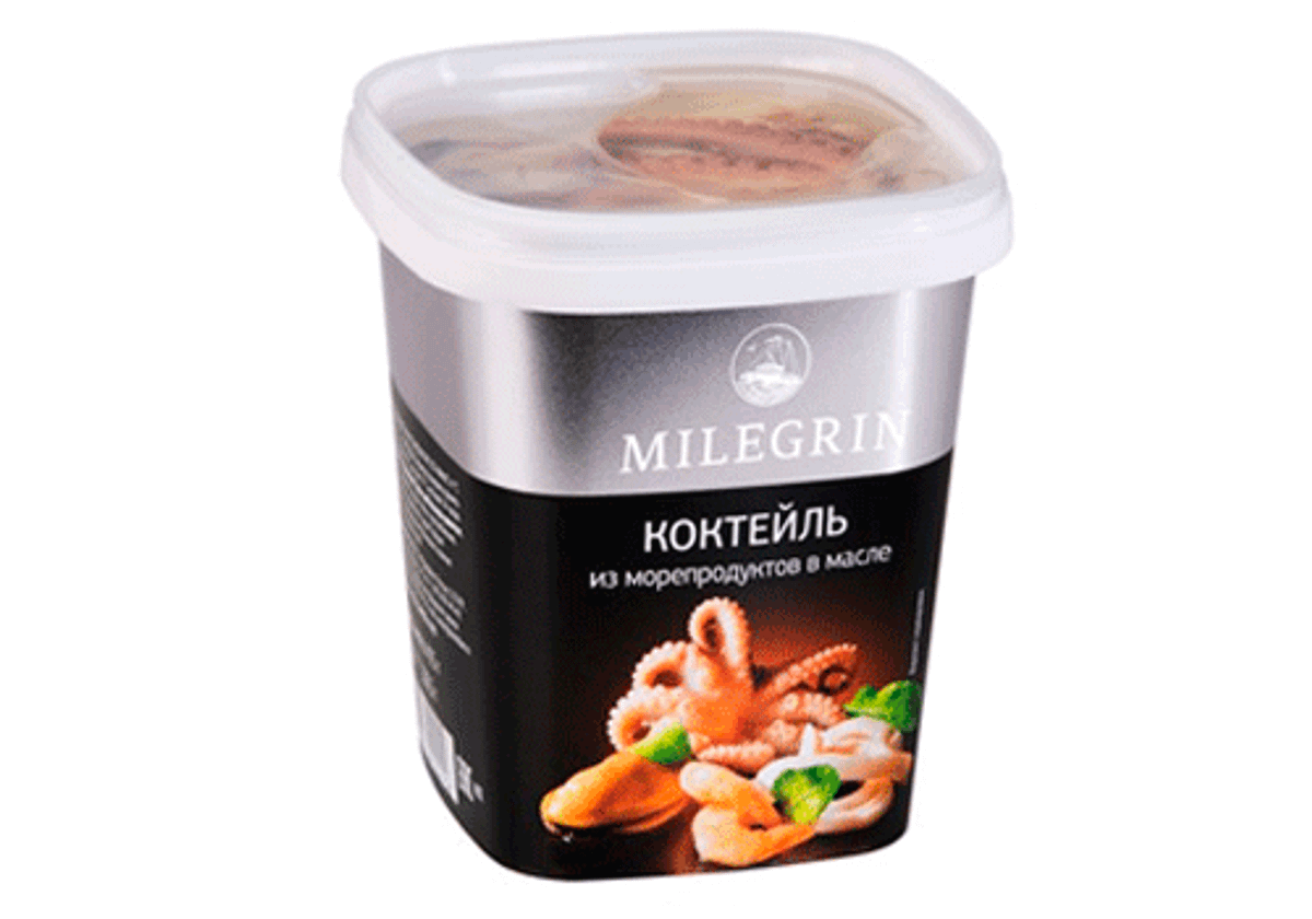 Коктейль из морепродуктов в масле, 415г