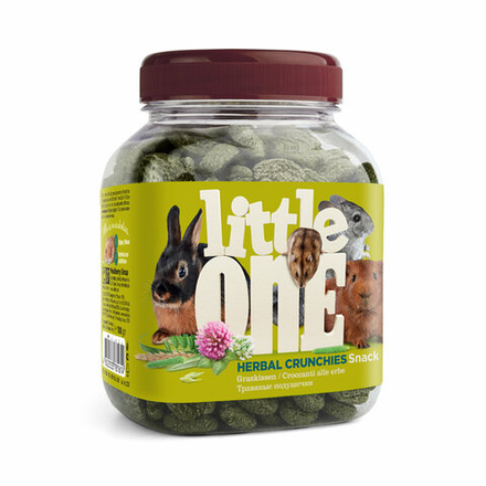 ЛИТЛ ВАН Травяные подушечки Лакомство для всех видов грызунов банка 100 гр