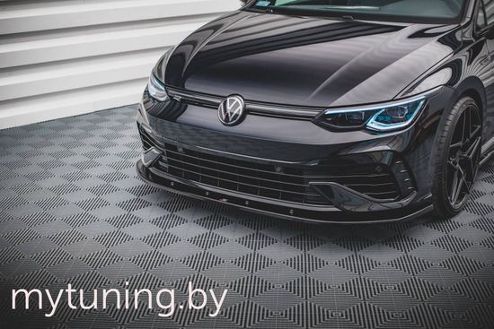 Сплиттер бампера переднего V.6 для VOLKSWAGEN Golf VIII R (20-...)