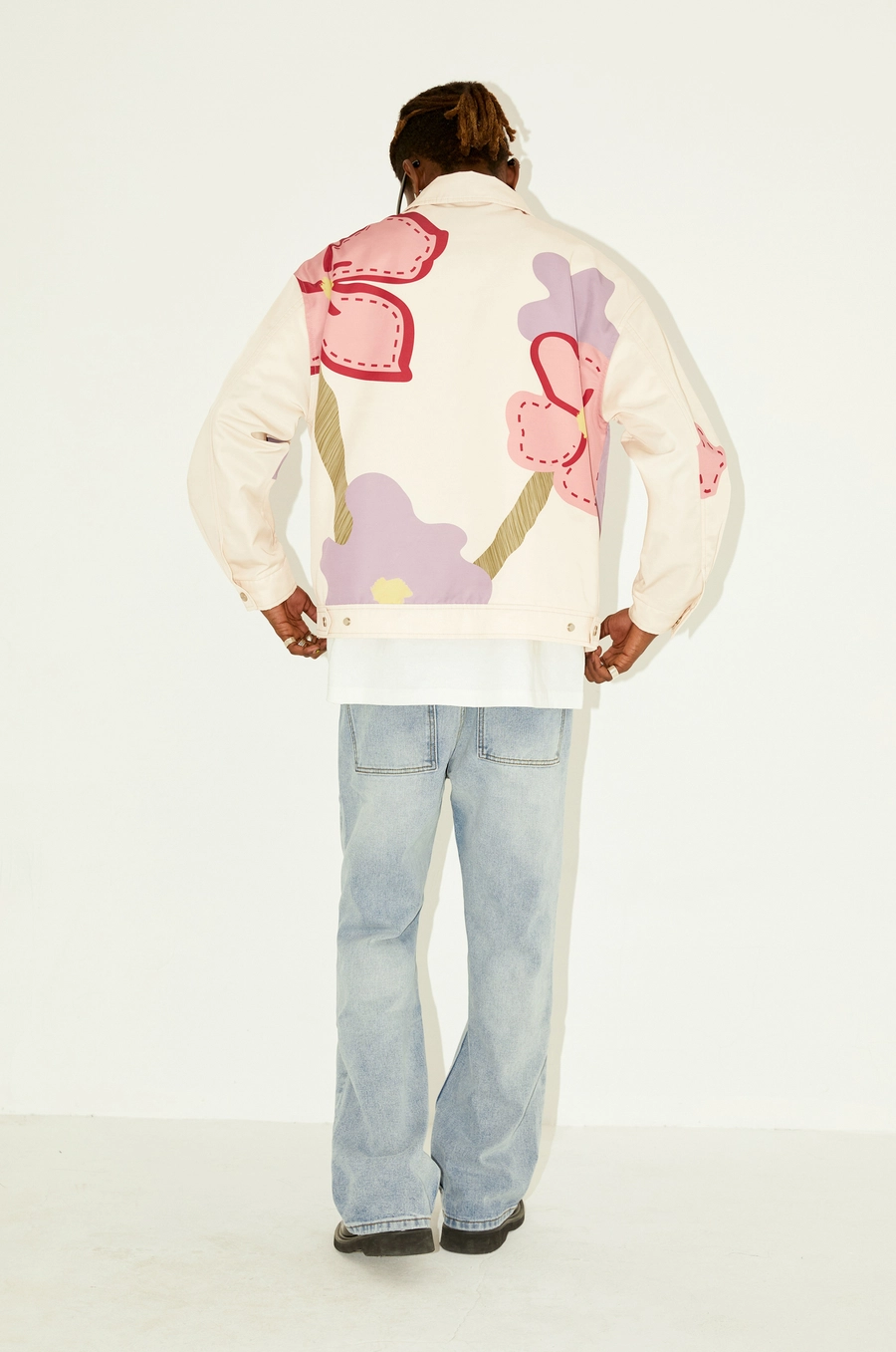 Куртка ER "Abstract Flowers" Jacket with Collar