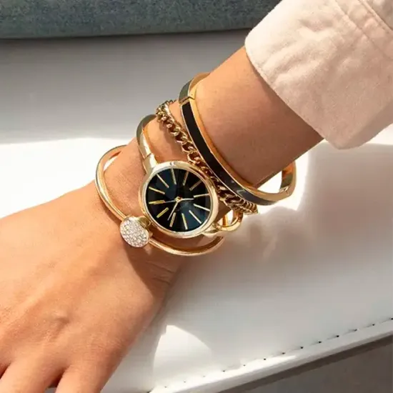 Женские часы Anne Klein AK/1470GBST (В наборе)