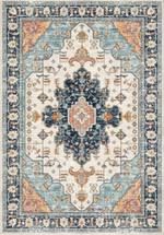 Коврик придверный восточный - голубой (40*60 см)
