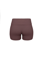 chocolate fold over shorts