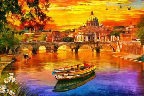 Города 1 №60 Фотообои и Фрески ручной работы